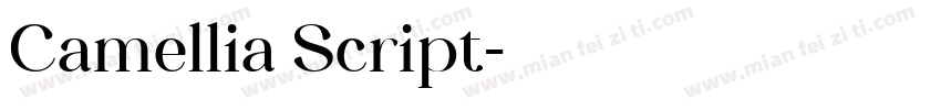 Camellia Script字体转换